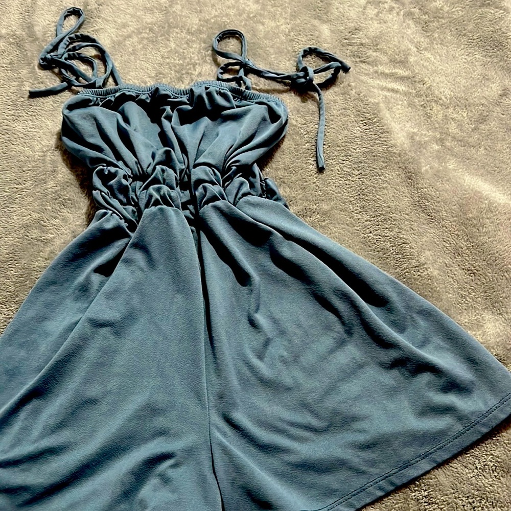 Derek heart scrunched romper